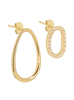 Boucles d'oreilles Zag Bijoux Apolo acier doré
