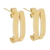 Boucles d'oreilles Zag Bijoux Caceres acier doré