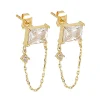 Boucles d'oreilles Zag Bijoux Salta acier doré oxyde