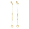 Boucles d'oreilles Zag Bijoux acier doré maillons