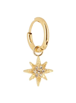 Boucles d'oreilles Zag bijoux mono pampille étoile