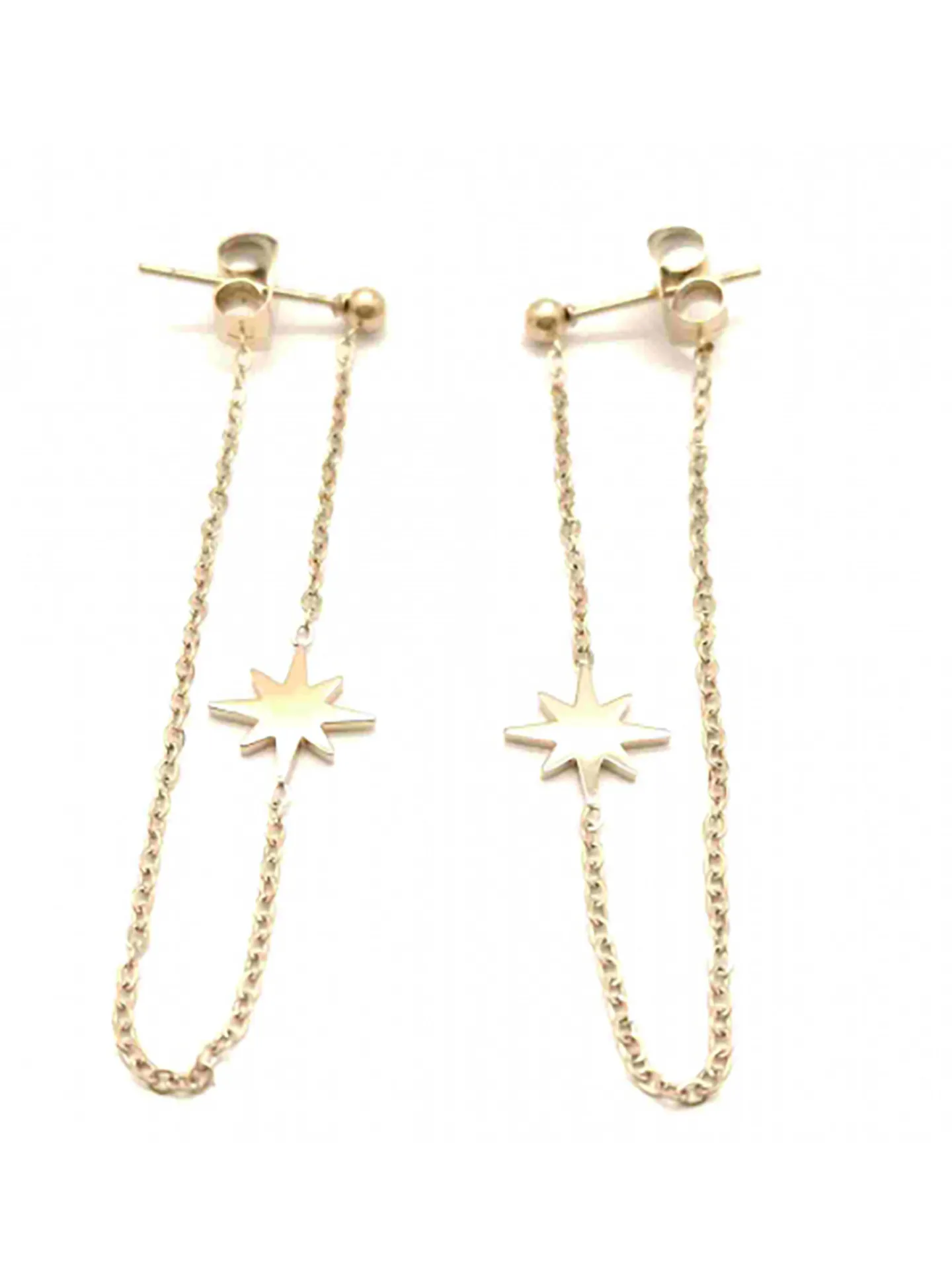 Boucles d'oreilles Zag bijoux South Sea_x005f_x000D_Acier doré