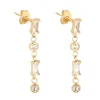 Boucles d'oreilles Zag Bijoux Athis acier doré