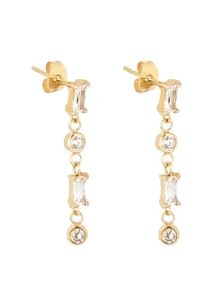 Boucles d'oreilles Zag Bijoux Athis acier doré