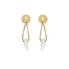 Boucles d'oreilles Zag Bijoux cornes blanches