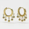 Boucles d'oreilles Zag Bijoux acier doré