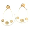 Boucles d'oreilles Zag Bijoux acier doré acétate