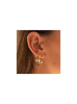 Boucles d'oreilles Zag Bijoux Olyde acier doré