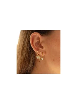 Boucles d'oreilles Zag Bijoux Cintra acier doré