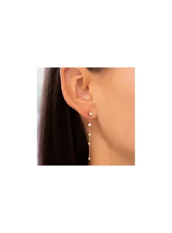 Boucles d'oreilles Zag Bijoux Bruma acier doré