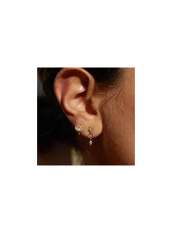 Boucles d'oreilles Zag Bijoux Deneba acier doré