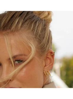 Boucles d'oreilles Zag Bijoux Chiquito acier doré