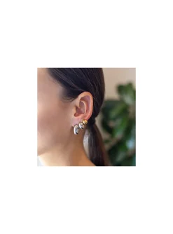 Boucles d'oreilles Zag Bijoux Rosee acier
