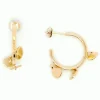 Boucles d'oreilles Zag dorées