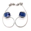 Boucles longues Andrea Marazzini octagon dark blue