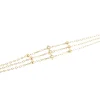 Braceelt Zag Bijoux Poseidon acier doré zirconium