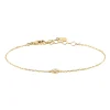 Bracelet Agatha Beloved argent doré fleur