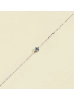 Bracelet Agatha Beloved argent fleur_x005f_x000D_oxydes de zircinium bleu