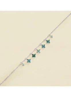 Bracelet Agatha Beloved pampilles fleurs oxydes_x005f_x000D_argent rhodié