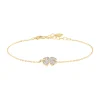 Bracelet Agatha Felicia doré trèfle