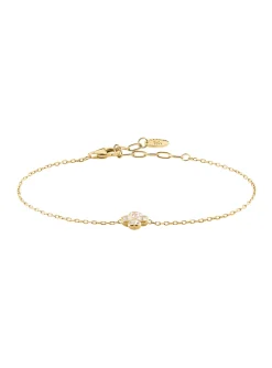 Bracelet Agatha Felicite argent doré trèfle