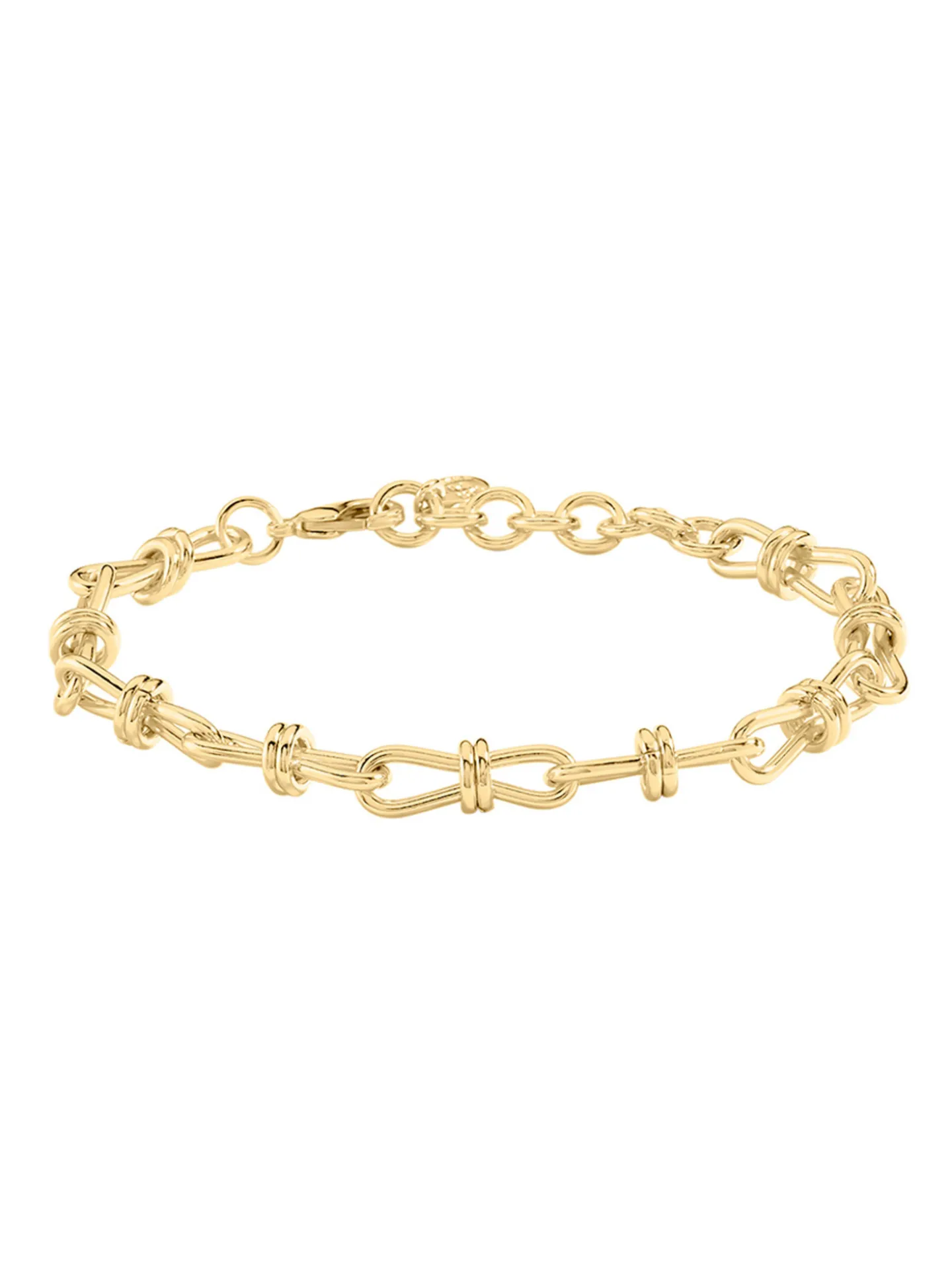 Bracelet Agatha Maude laiton doré maille nœud