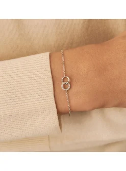 Bracelet Agatha Rondou argent entrelacé oxydes