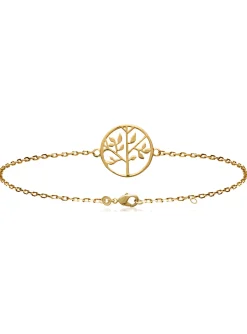 Bracelet Brillaxis arbre de vie doré