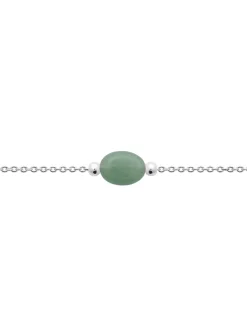 Bracelet Brillaxis argent quartzite verte