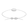Bracelet Brillaxis argent rhodié motif ovale_x005f_x000D_avec oxydes