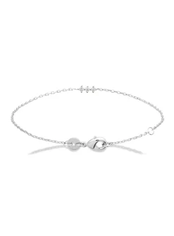Bracelet Brillaxis argent rhodié trois oxydes_x005f_x000D_18 cm