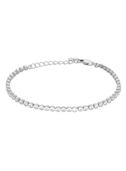BRACELET BRILLAXIS ARGENT RHODIE_x005f_x000D_Oxydes de zirconium