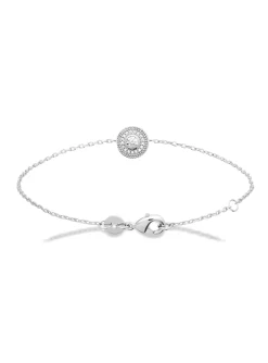 Bracelet Brillaxis argent pastille ronde empierrée
