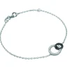 Bracelet Brillaxis argent black et white