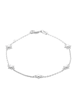 Bracelet Brillaxis argent rhodié soleil