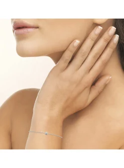 Bracelet Brillaxis argent solitaire oxyde 5 mm
