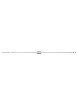 Bracelet Brillaxis argent rhodié motif ovale_x005f_x000D_avec oxydes
