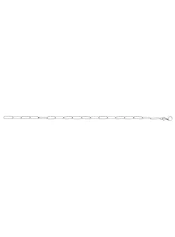 Bracelet Brillaxis argent rhodié maillons striés_x005f_x000D_18 cm