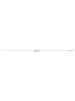 Bracelet Brillaxis argent infini perle bleue