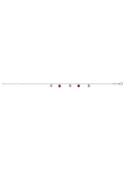 Bracelet Brillaxis argent pampilles roses