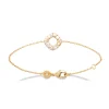 Bracelet Brillaxis carré pavé plaqué or