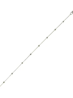 Bracelet Brillaxis chaine/perles or blanc 18 carats