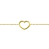 Bracelet Brillaxis coeur en or jaune 18k