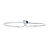 Bracelet Brillaxis demi-jonc chainette_x005f_x000D_argent rhodié et oxydes colorés