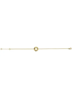 Bracelet Brillaxis deux rangs cercle martelé or