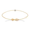 Bracelet Brillaxis doré oxyde de zirconium