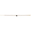 Bracelet Brillaxis double perle obsidienne