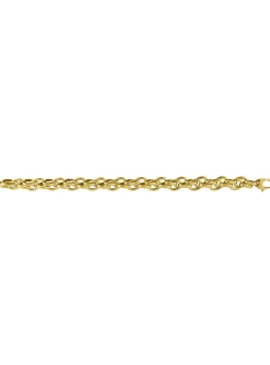 Bracelet Brillaxis double maille ovale or 9 carats