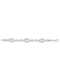 Bracelet Brillaxis gros maillons argent rhodié