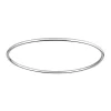 Bracelet Brillaxis jonc massif or blanc fil 1,8 mm